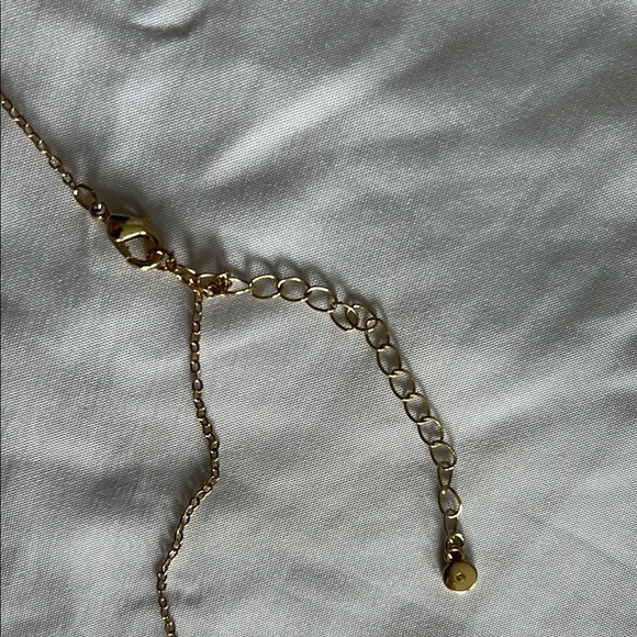 LC Lauren Conrad Gold Tone Circle /Paperclip Pendant Necklace - Picture 10 of 12